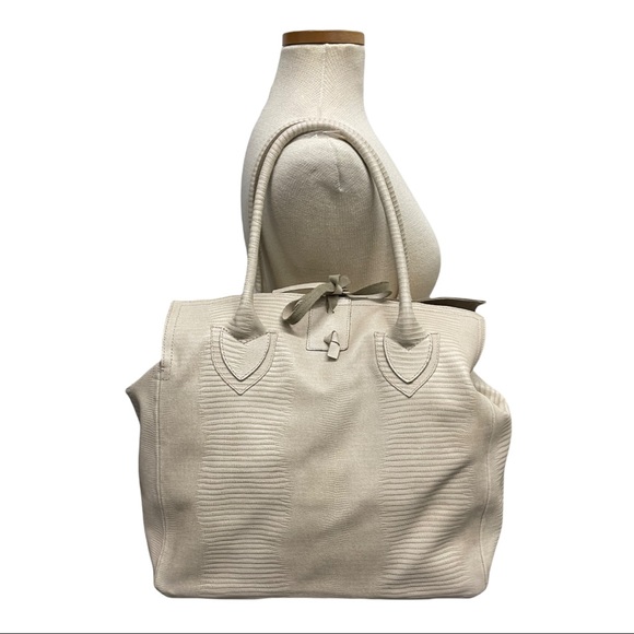 Let & Her Embossed Tote Handbag New - Picture 9 of 15